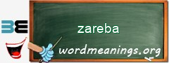 WordMeaning blackboard for zareba